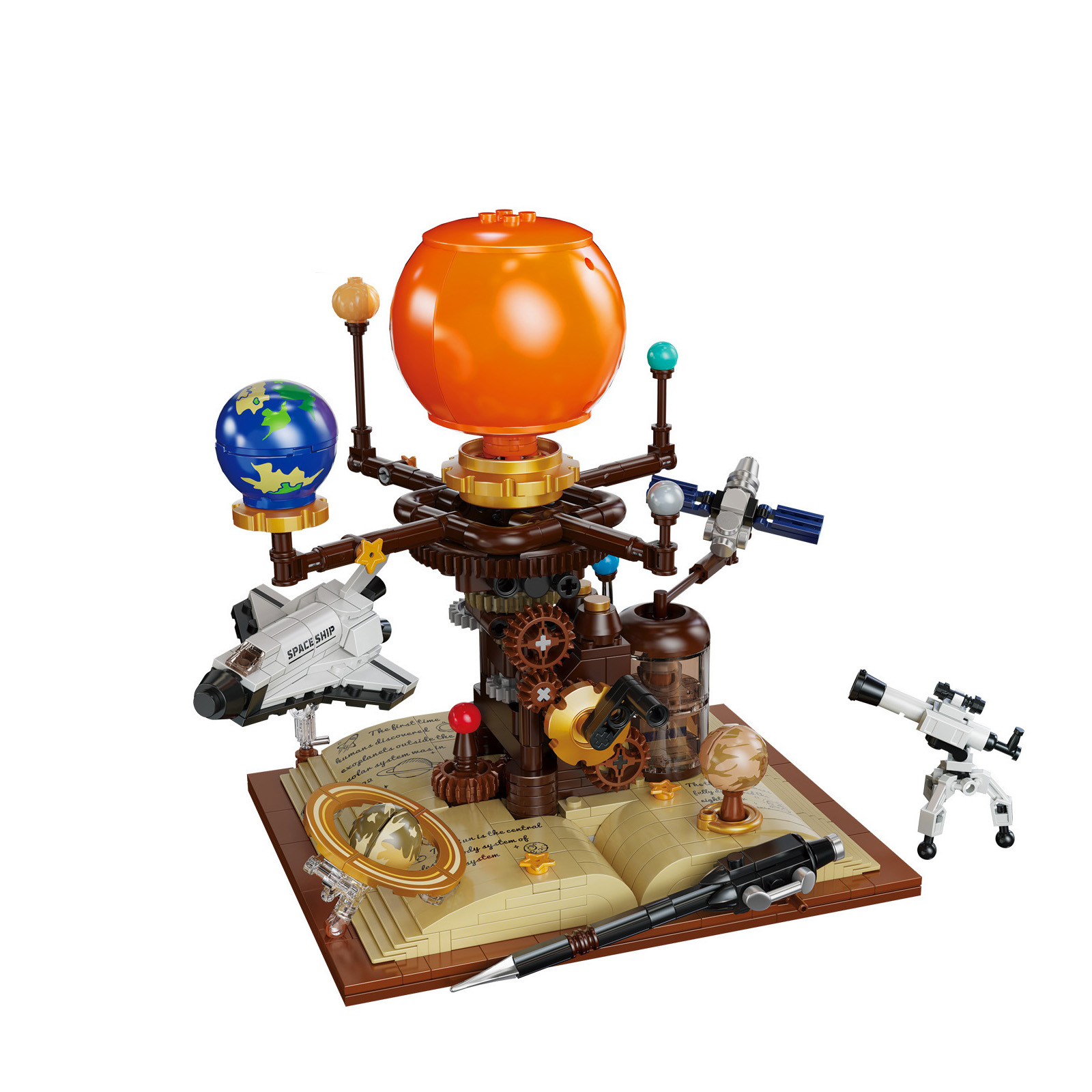 Solar System Model - كتاب الكواكب، مكعبات بناء رحلة فضائية،