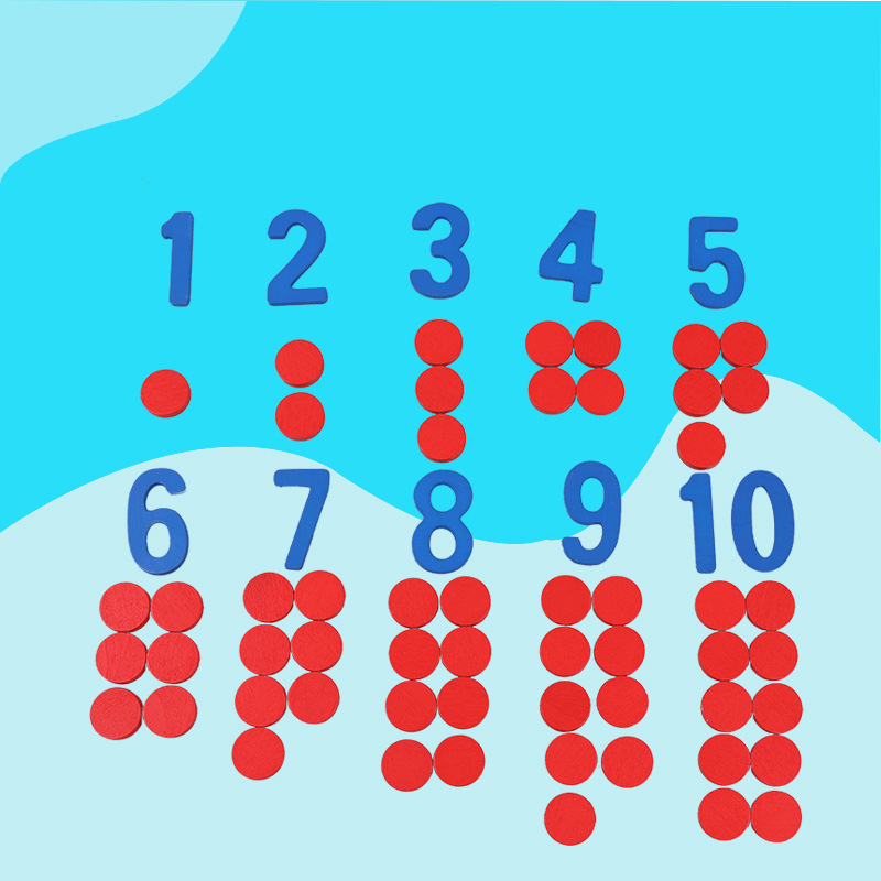 أطفال خشبية مونتيسوري البطاقات - مراجعة Math Manipulative Set وسعره
