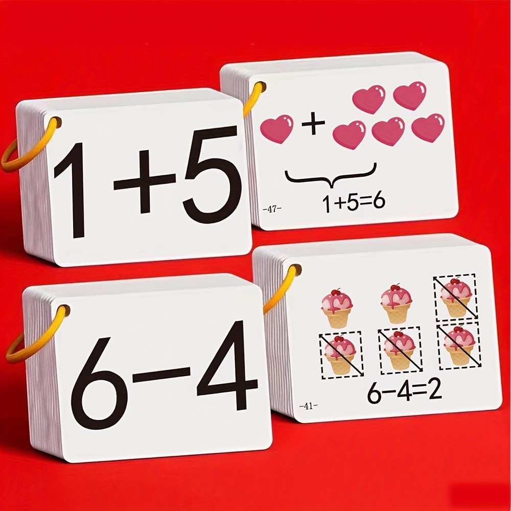 132 بطاقة إضافة وطرح، مجموعة ك - مراجعة Math Manipulative Set وسعره