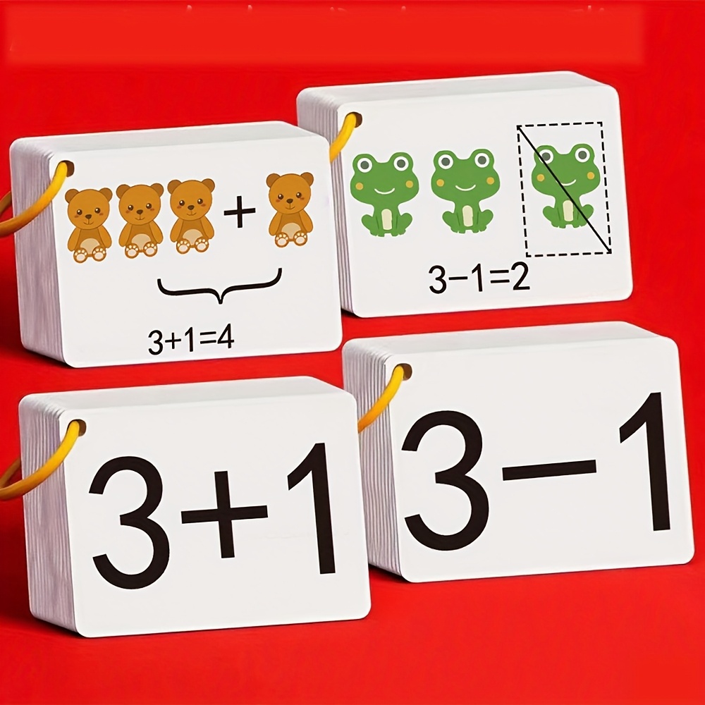 132 بطاقة إضافة وطرح، مجموعة ك - مراجعة Math Manipulative Set وسعره