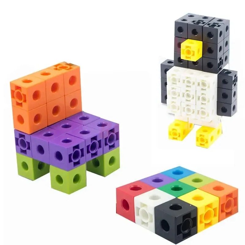 مجموعة مكعبات ربطية للرياضيات، - مراجعة Math Manipulative Set وسعره