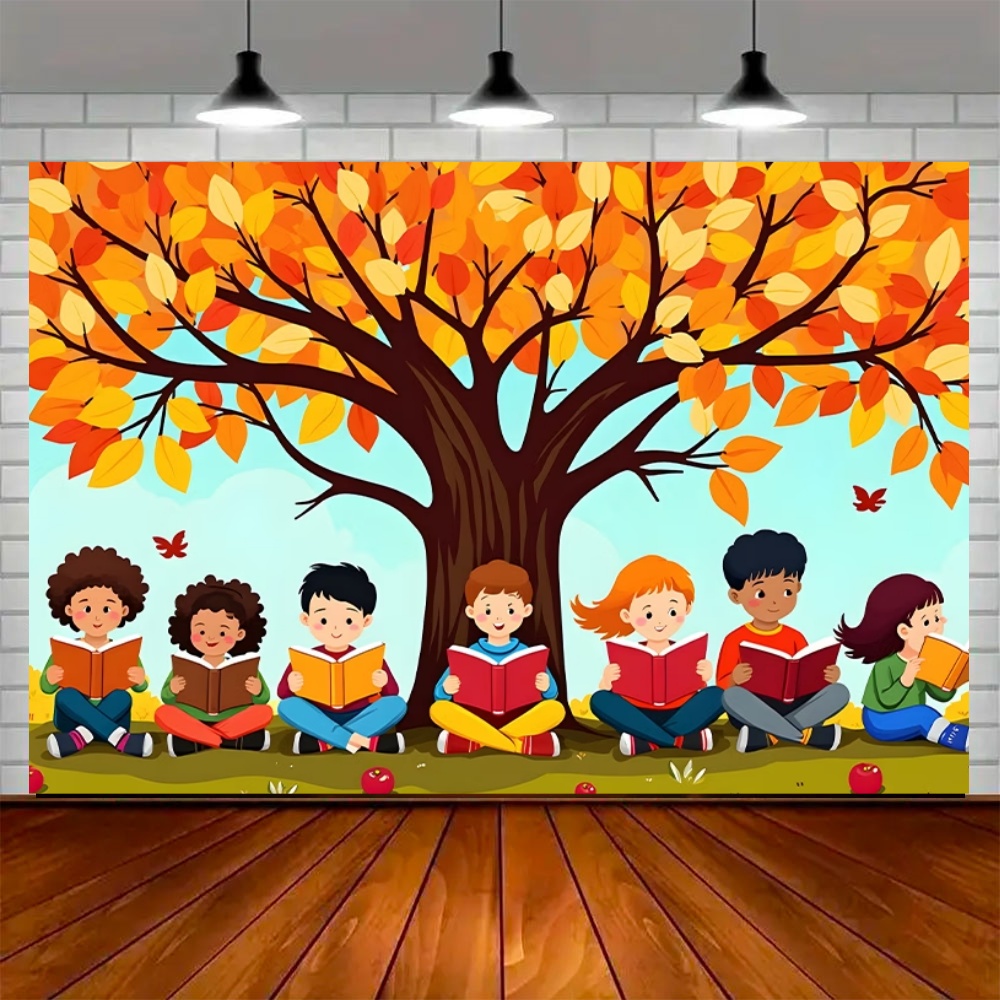 خلفية زينة لحفلة يوم القراءة ا - مراجعة Background For Kids Education وسعره